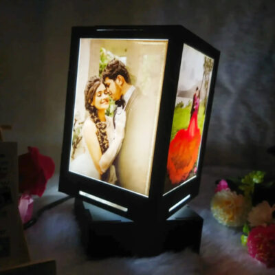 LED Rotation Photo lamp (4 photo) (5”x7” inch)
